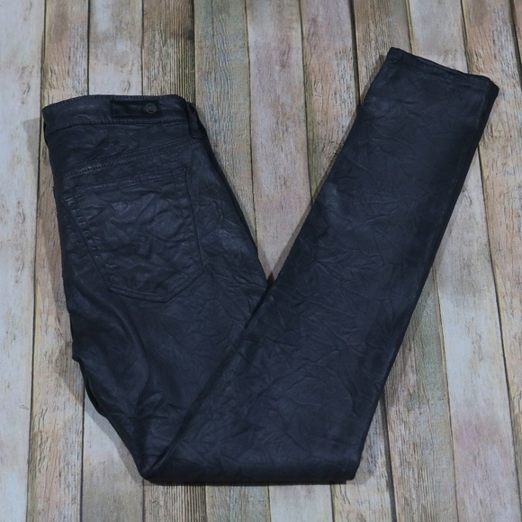 Ag Adriano Goldschmied Denim - AG Super Skinny Legging Jeans Crackle Leatherette